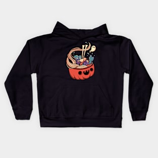 Monster Bowl Halloween Pumpkin by Tobe Fonseca Kids Hoodie